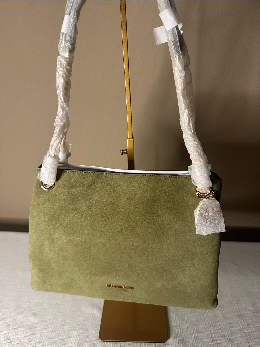 Michael Kors Olive Suede Shoulder Bag NWT
